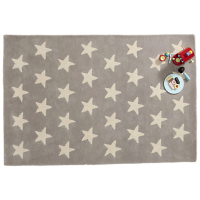 Great Little Trading Co Star Rug, Large Grey Great Little Trading Co Star Rug, Large Grey